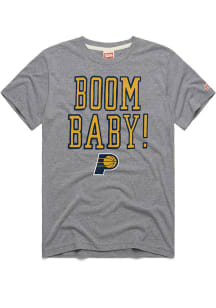Homage Indiana Pacers Grey Boom Baby Short Sleeve Fashion T Shirt