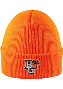 LogoFit Bowling Green Falcons Orange Northpole Cuffed Mens Knit Hat