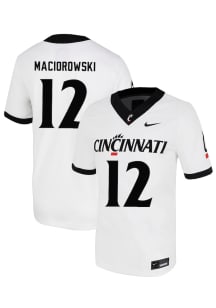 Filip Maciorowski  Nike Cincinnati Bearcats White NIL Name And Number Football Jersey