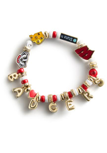 BaubleBar Wisconsin Badgers Motif Slogan Charm Womens Bracelet