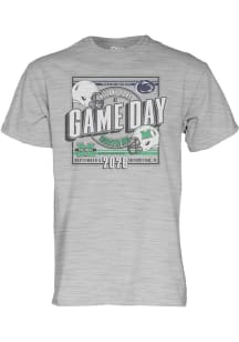 Blue 84 Penn State Nittany Lions Grey Heather Football vs Marshall Thundering Herd Short Sleeve T..
