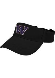 LogoFit Washington Huskies Mens Black Slice Adjustable Visor