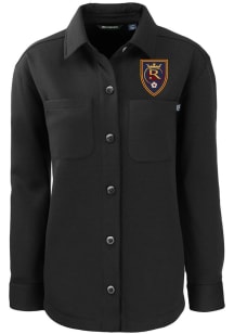 Cutter and Buck Real Salt Lake Womens Black Roam Shirt Light Weight Jacket