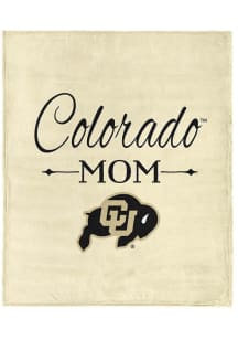 Colorado Buffaloes Mom Silk Touch Fleece Blanket - White