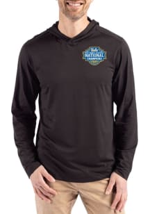 Cutter and Buck UCLA Bruins Mens Black 2026 WBB Champions Coastline Eco Long Sleeve Lightweight Ho..