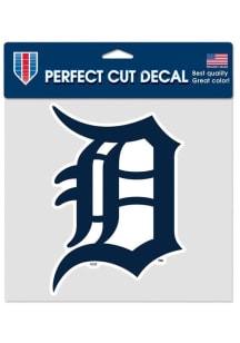 Detroit Tigers Perfect Cut 8x8 Colored Auto Decal - Navy Blue