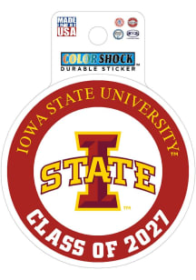 Iowa State Cyclones Class of 2027 Durable Stickers - Cardinal