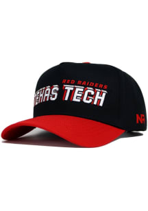 No Rivals Texas Tech Red Raiders Courtside Adjustable Hat - Black