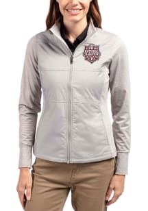Cutter and Buck Indiana Hoosiers Womens Grey 2025 CFP National Champions Stealth Light Weight Jack..