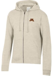 Gear for Sports Minnesota Golden Gophers Mens Oatmeal Big Cotton Long Sleeve Full Zip Jacket