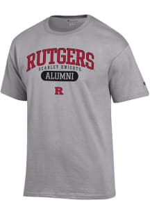 Champion Rutgers Scarlet Knights Grey Alumni Pill Jersey Short Sleeve T Shirt