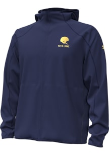 Under Armour Notre Dame Fighting Irish Mens Navy Blue Arch Name Green Bay Long Sleeve Full Zip Jac..