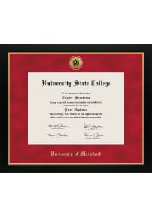 Maryland Terrapins Medallion Manchester Diploma Frame - Red