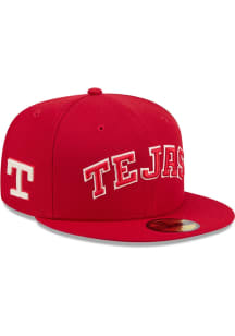 New Era Texas Rangers Mens Red City Connect 59FIFTY Fitted Hat