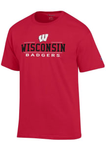 Champion Wisconsin Badgers Red Jersey Short Sleeve T Shirt
