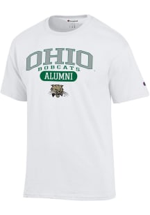 Champion Ohio Bobcats White Pill Box Alumni Jersey Short Sleeve T Shirt