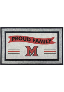 Miami RedHawks Proud Family 18x30 Door Mat