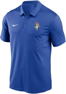Nike Pitt Panthers Mens Blue Basketball Roc Victory Short Sleeve Polo