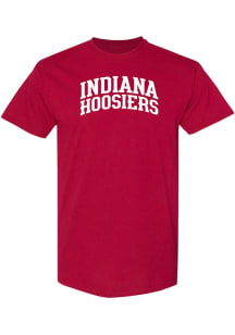 Indiana Hoosiers Crimson Bison Front Back Print Short Sleeve T Shirt