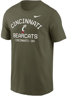 Nike Cincinnati Bearcats Olive Military Short Sleeve T Shirt