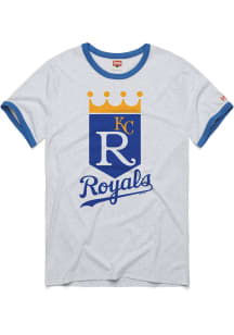 Homage Kansas City Royals Ash Cut and Sew Short Sleeve Fashion T Shirt