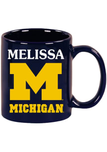 Michigan Wolverines 11 oz MELISSA Ceramic Mug - Navy Blue