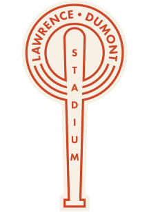 Wichita Lawrence Dumont Stadium Stickers - Red