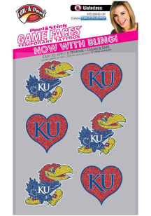 Kansas Jayhawks 6pk Fandazzler Tattoo