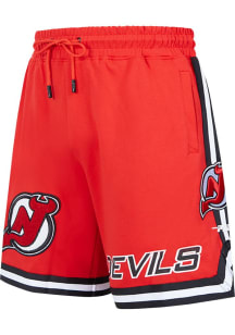 Pro Standard New Jersey Devils Mens Red Classic Chenille Shorts