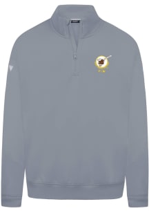 Levelwear San Diego Padres Mens Grey Murray Core Long Sleeve Qtr Zip Pullover