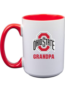 Ohio State Buckeyes Grandpa 15oz Ceramic Mug - White