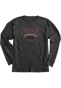 Blue 84 Indiana Hoosiers Charcoal Hoosier The Bison Long Sleeve T Shirt