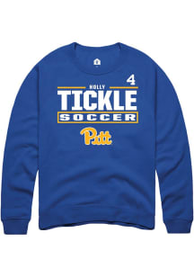 Holly Tickle Pitt Panthers Mens Blue NIL Stacked Box Player Crew