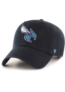 47 Charlotte Hornets Clean Up Adjustable Hat - Black