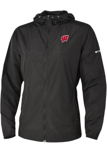 Columbia Wisconsin Badgers Womens Black Heat Seal Prodigy Light Weight Jacket