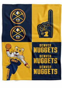 Denver Nuggets Domino Swaddle Baby Blanket