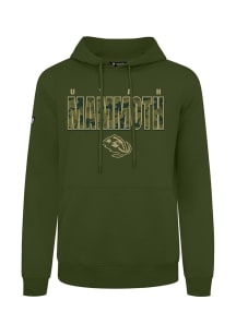 Levelwear Utah Mammoth Mens Olive Podium Protect Long Sleeve Hoodie