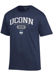 Champion UConn Huskies Navy Blue Pill Box Mom Jersey Short Sleeve T Shirt