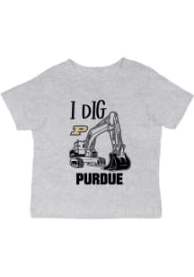 Vive La Fete Purdue Boilermakers Infant Excavator Short Sleeve T-Shirt Grey