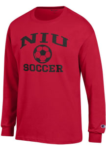 Champion Northern Illinois Huskies Red Soccer Icon Jersey Long Sleeve T Shirt