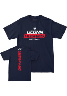 Raphael Greene-Nyarko UConn Huskies Navy Blue NIL Rush Short Sleeve Player T Shirt