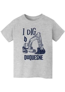 Vive La Fete Duquesne Dukes Youth Grey Excavator Short Sleeve T-Shirt