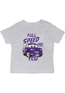 Vive La Fete TCU Horned Frogs Infant Full Speed Short Sleeve T-Shirt Grey