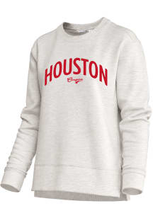 Houston Cougars Womens Oatmeal Unity Crew Sweatshirt
