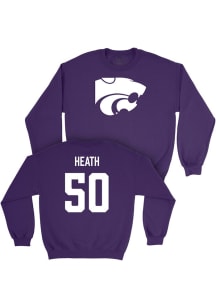 Brock Heath K-State Wildcats Mens Purple NIL Legacy Player Crew