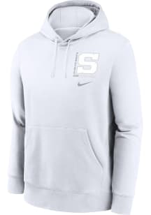 Nike Penn State Nittany Lions Mens White Greatest Show in College Sports Long Sleeve Hoodie