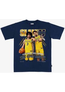 Michigan Wolverines Navy Blue SLAM Cover Tee - Lendeborg & Cadeau Short Sleeve Fashion Player T Sh..