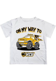 Vive La Fete VCU Rams Toddler White On My Way Short Sleeve T-Shirt