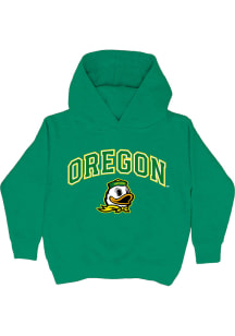 Vive La Fete Oregon Ducks Youth Green Arch Sam Long Sleeve Hoodie