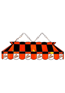 Baltimore Orioles 40 Inch Stained Glass Black Billiard Lamp